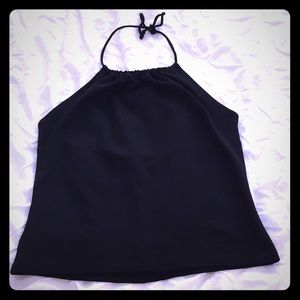 Vintage Bebe Black Halter Top in Size Large